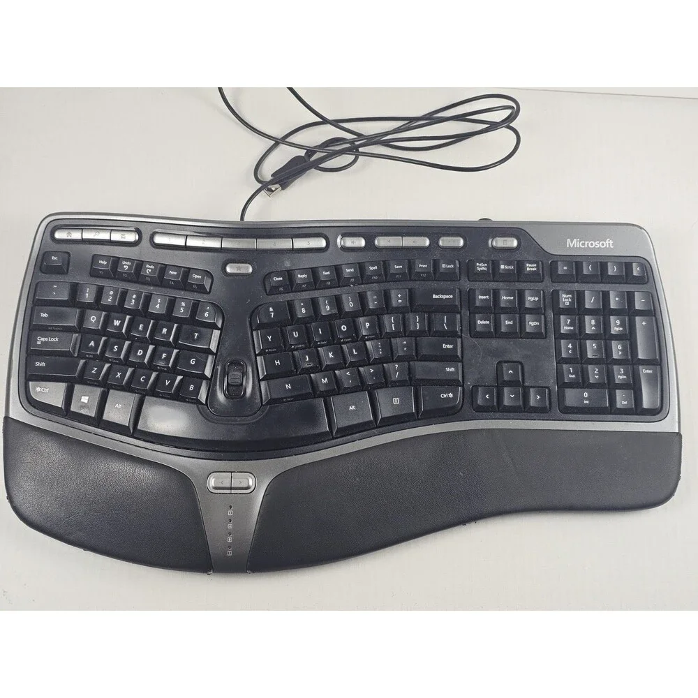 Microsoft 4000 V1.0 KU-0462 1048 lifter Natural Ergonomic Keyboard USB